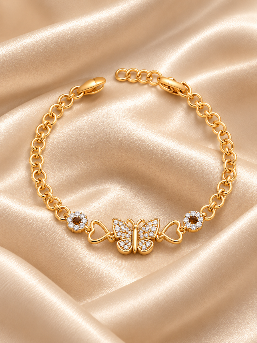 Collection Bracelets sur satin champagne