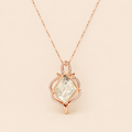 MALIN Collier Plaquée Or Rose 14K — fond crème