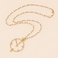 Aslaug - Collier tendance et simple plaqué or 18K — fond crème